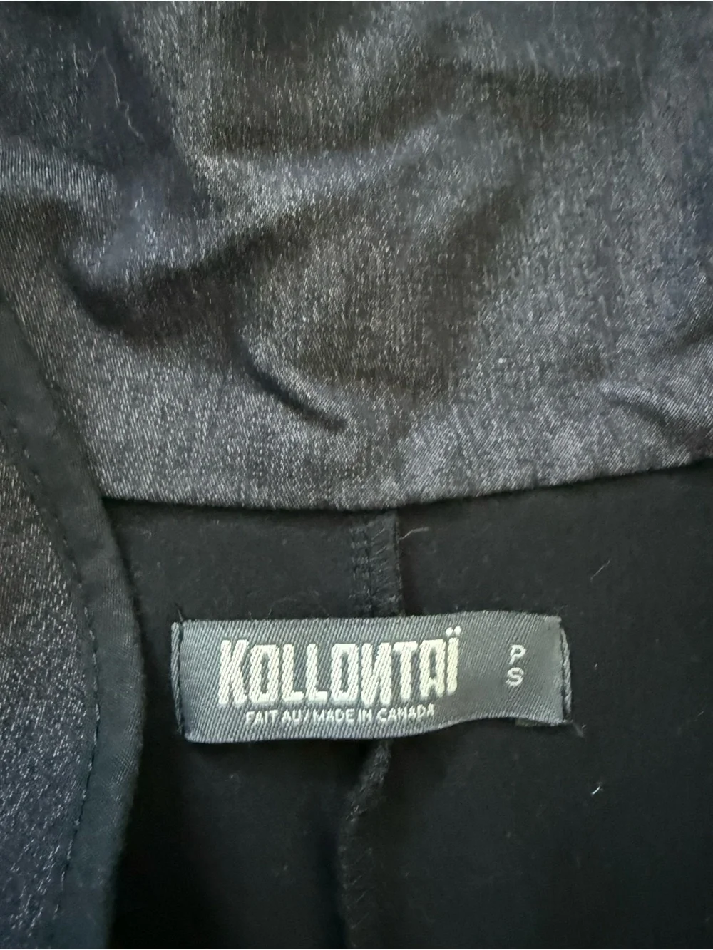 Kollontai dress black purple damask half zip mini flared sleeveless small summer - Picture 4 of 11
